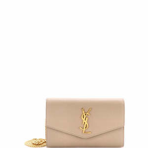 Saint Laurent Uptown Chain Wallet Leather